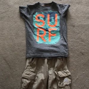 Carter’s T-shirt- Children’s Place shorts